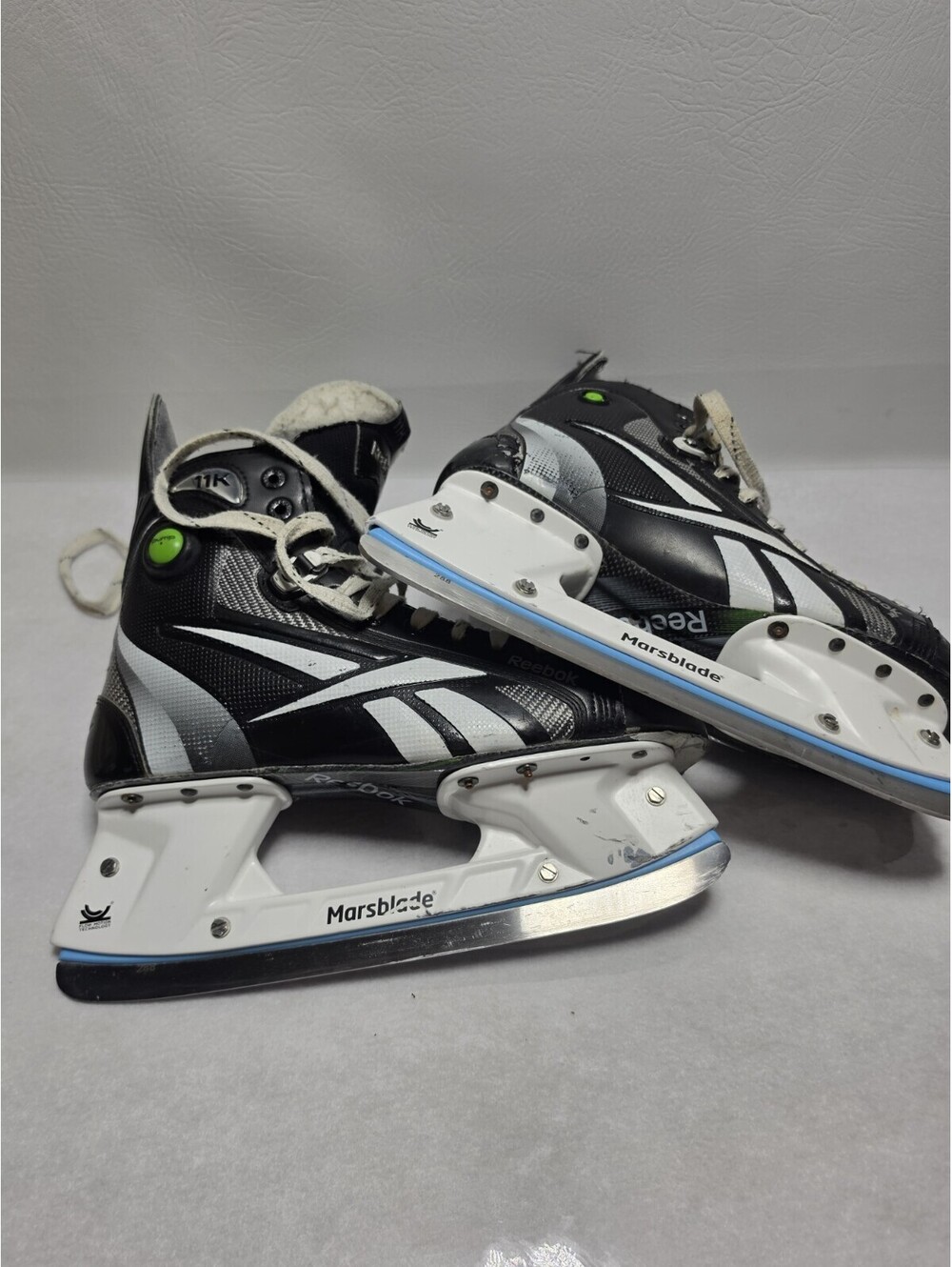 REEBOK 11K PUMP ICE HOCKEY SKATES SENIOR SIZE 10 MARSBLADE WORKING PUMPS